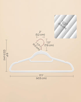 SONGMICS cloud-white design blends with any wardrobe while keeping items neat.