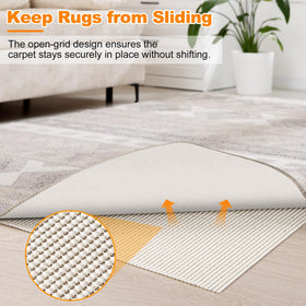 Songrey rug pad easy-cut-fit for a custom size.