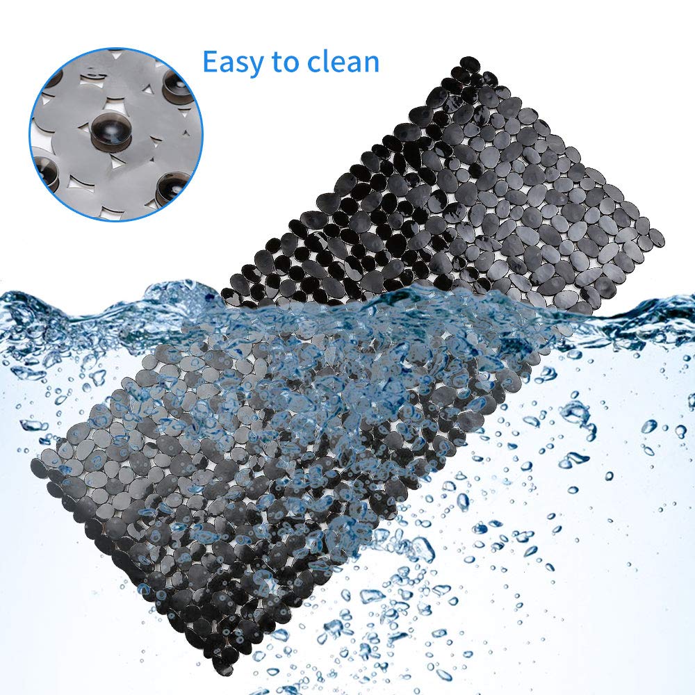 Songziming bathtub mat two-pack fits multiple bathrooms with easy rotation.