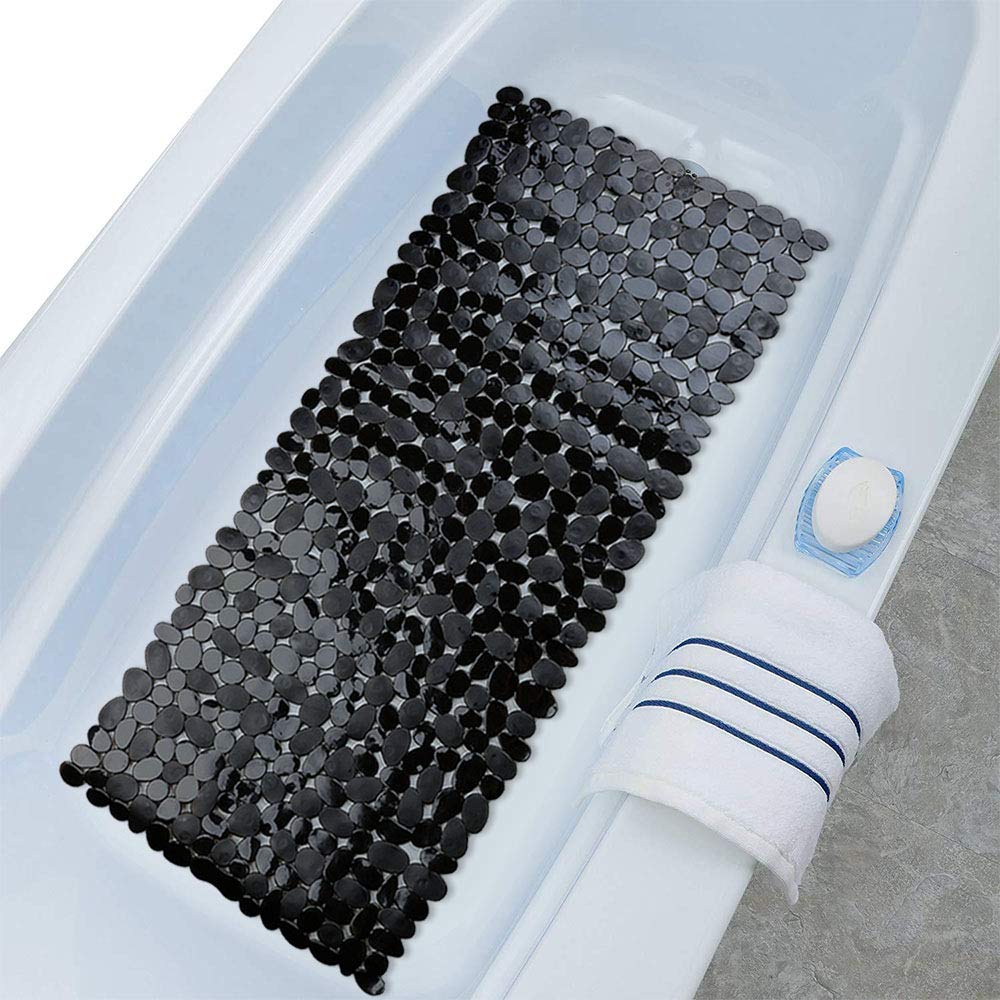 Songziming pebble-texture mat adds spa-like comfort to your bathroom routine.