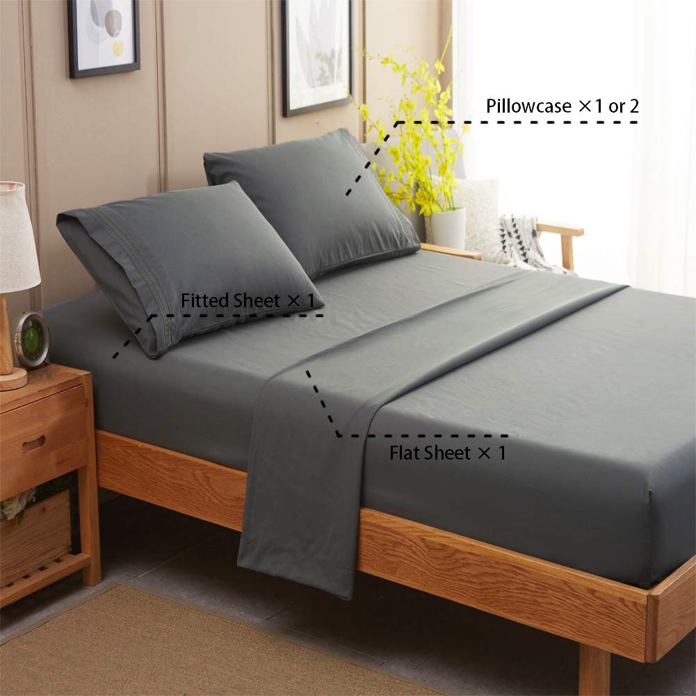SONORO KATE 1800-thread-count microfiber sheet for premium softness.