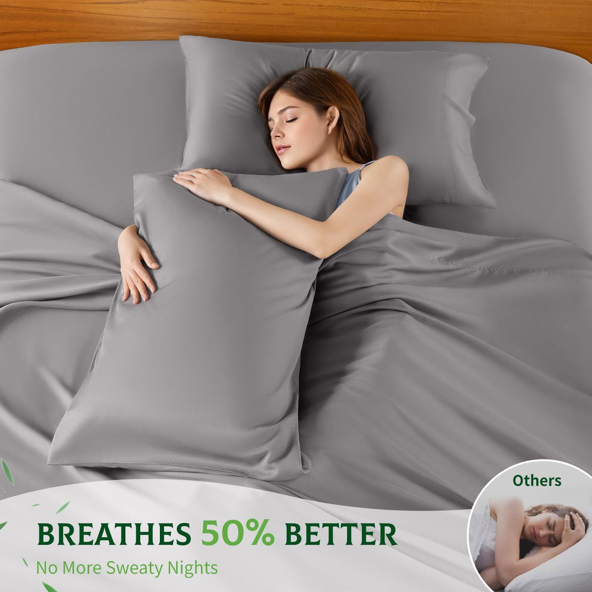 SONORO KATE 360-degree elastic fitted sheet grips thick mattresses securely.