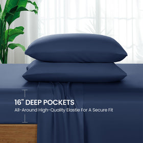 SONORO KATE bamboo sheets display wrinkle-free look and durable finish.