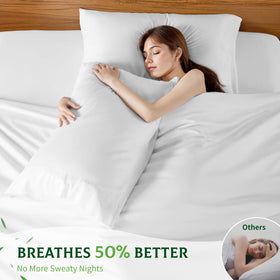 Cooling surface of SONORO KATE bamboo sheets in close-up