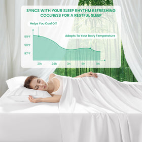 SONORO KATE breathable bamboo fabric helps hot sleepers stay cooler.