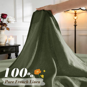 SONORO KATE French pure linen close-up shows soft, breathable texture.