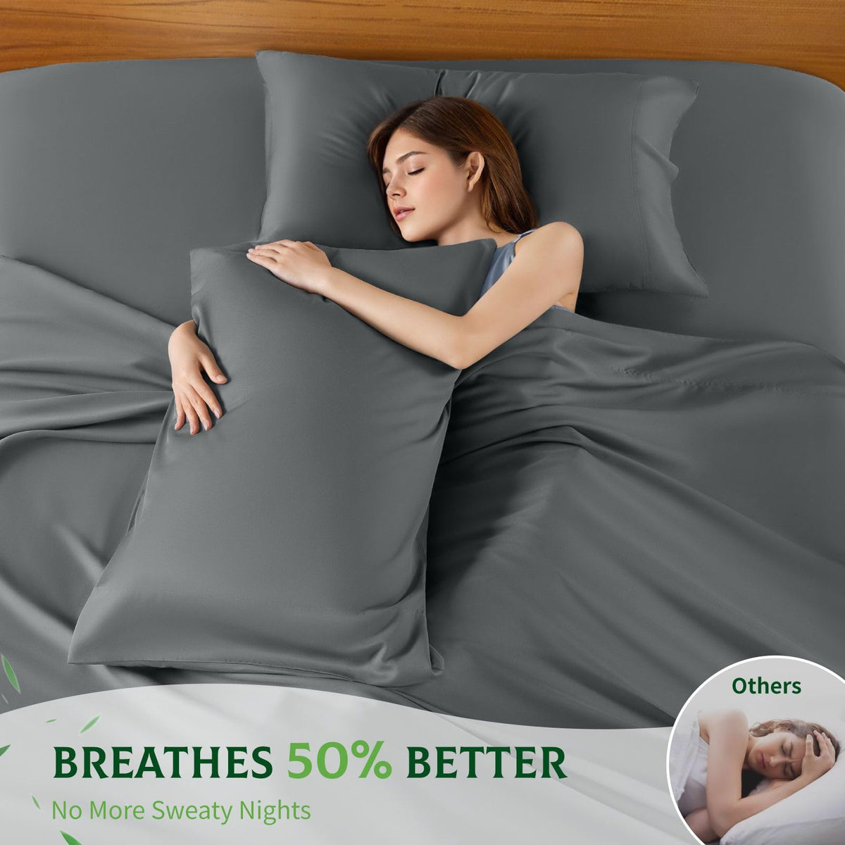 SONORO KATE cooling fabric helps stay comfortable through the night