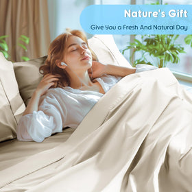 SONORO KATE cream pillowcases add complete sleep comfort