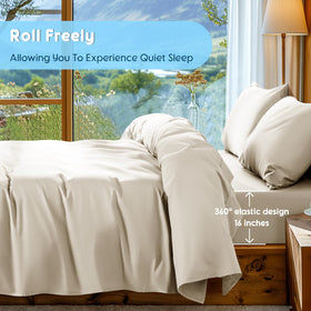 SONORO KATE cream sheets on bed offer timeless elegance and easy pairing