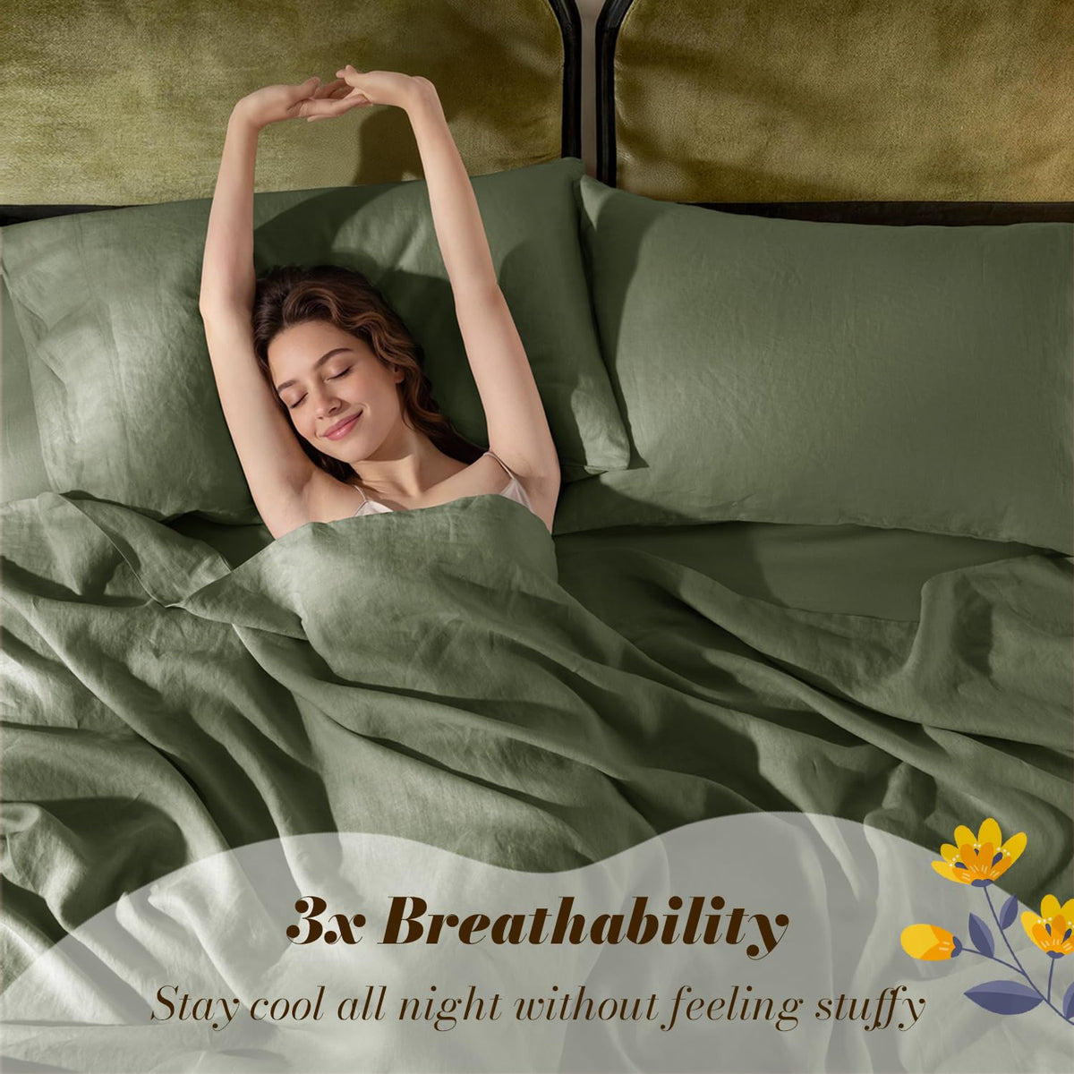 SONORO KATE deep-pocket fit fits mattress up to 16 inches.