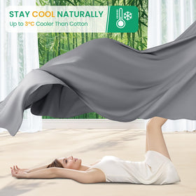 SONORO KATE deep-pocket fitted sheet fits a 16-inch deep mattress securely