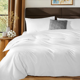 SONORO KATE duvet cover king white showcases luxurious comfort and year-round breathability.