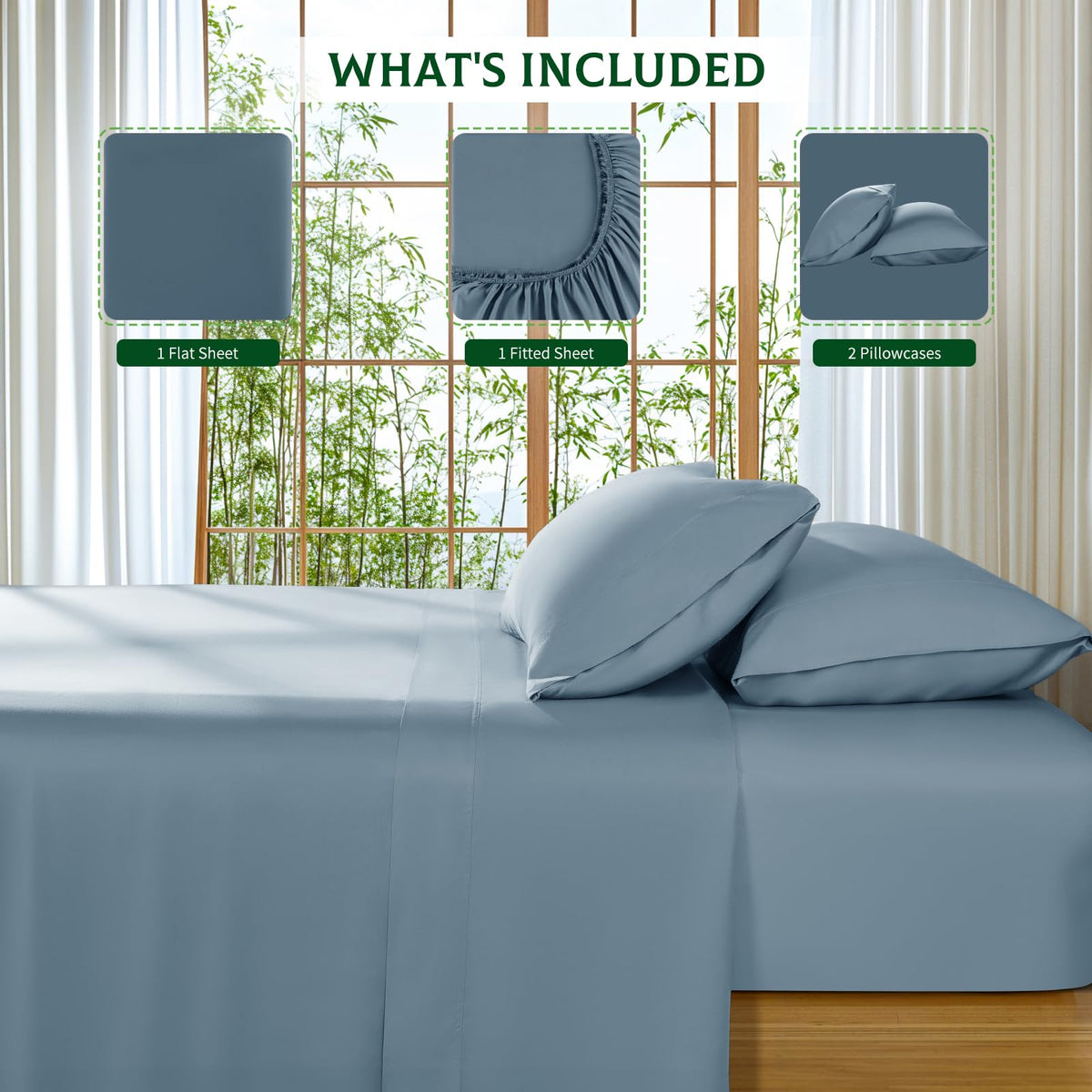SONORO KATE easy-care set stays fresh, machine washable and wrinkle-resistant