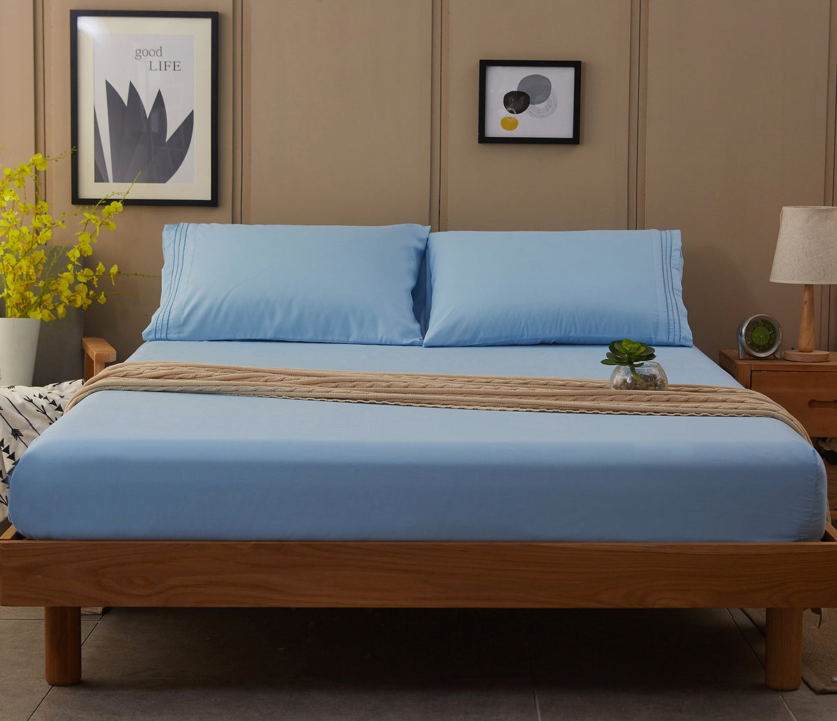 SONORO KATE elegant embroidery adds subtle luxury to bedding.