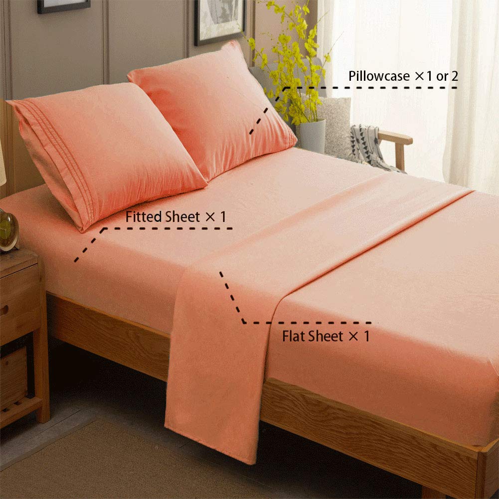 SONORO KATE fitted sheet with 16-inch pocket stays snug on mattresses.