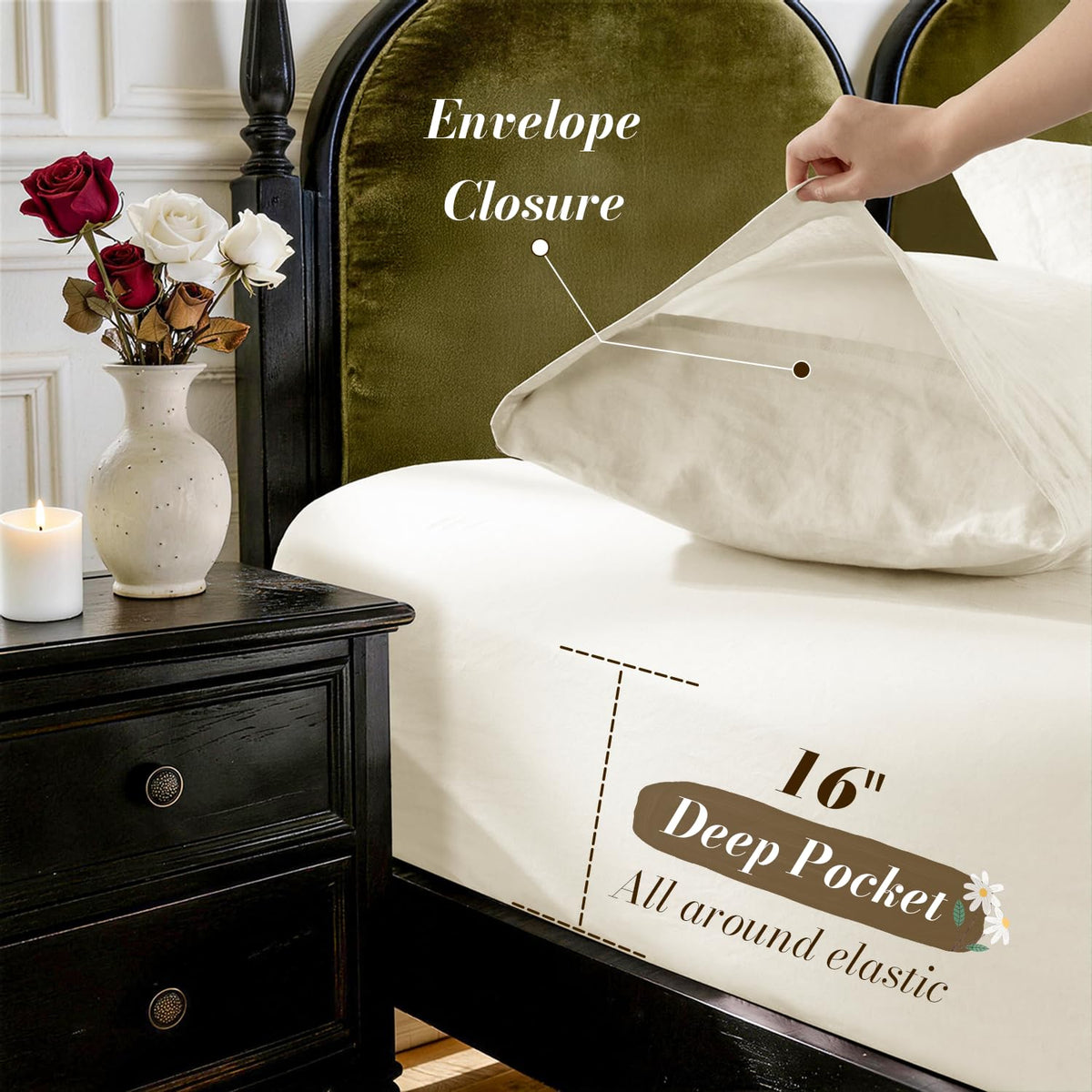 SONORO KATE king flat sheet spread across bed for full coverage
