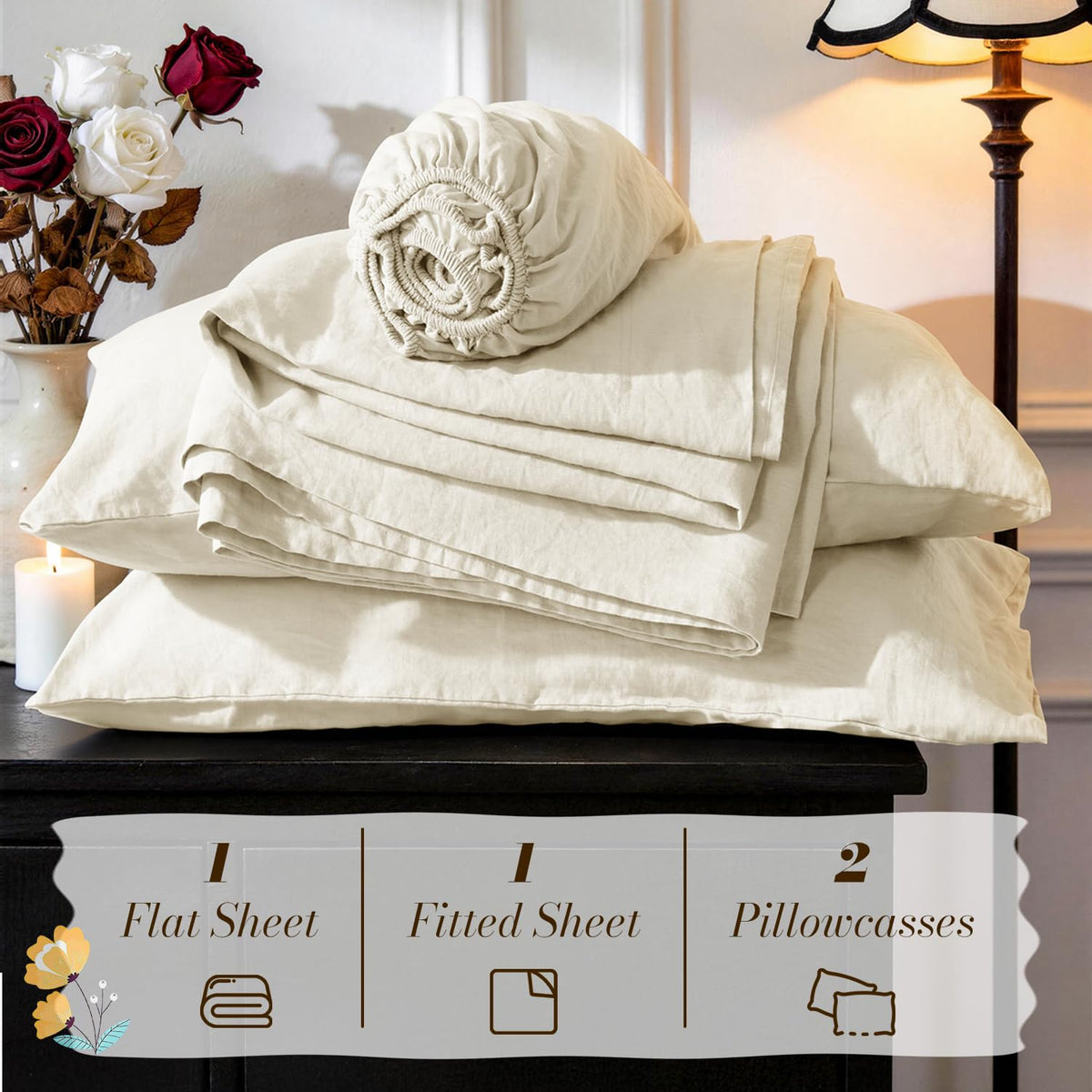 SONORO KATE king pillowcases showing smooth texture and quality finish