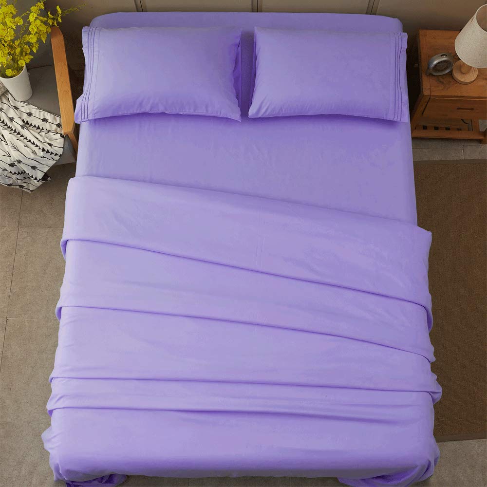Lavender SONORO KATE bedding adds calm ambiance