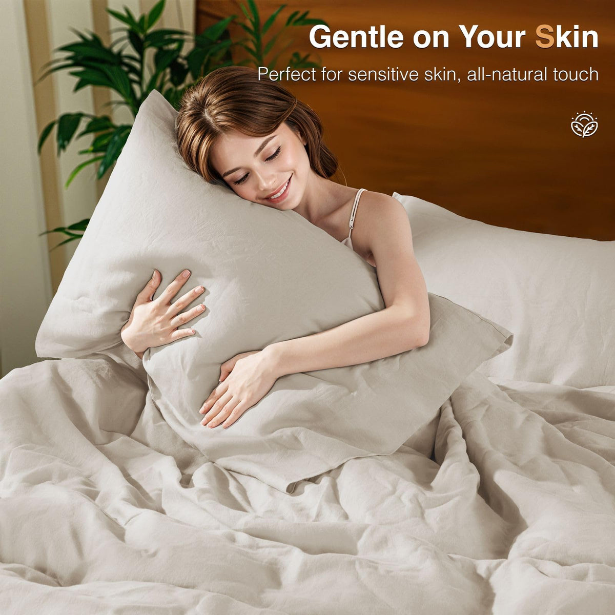 Sonoro Kate linen care label offers easy machine washing and longevity