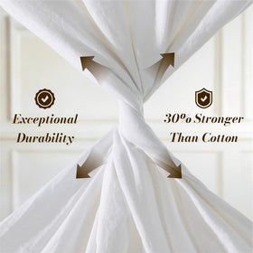 SONORO KATE linen texture close-up reveals natural fibers and weave