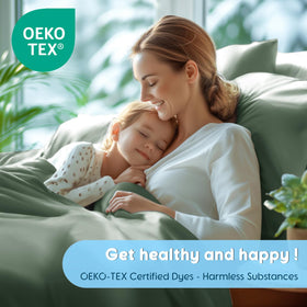 OEKO-TEX and GOTS certifications badge for SONORO KATE textiles.