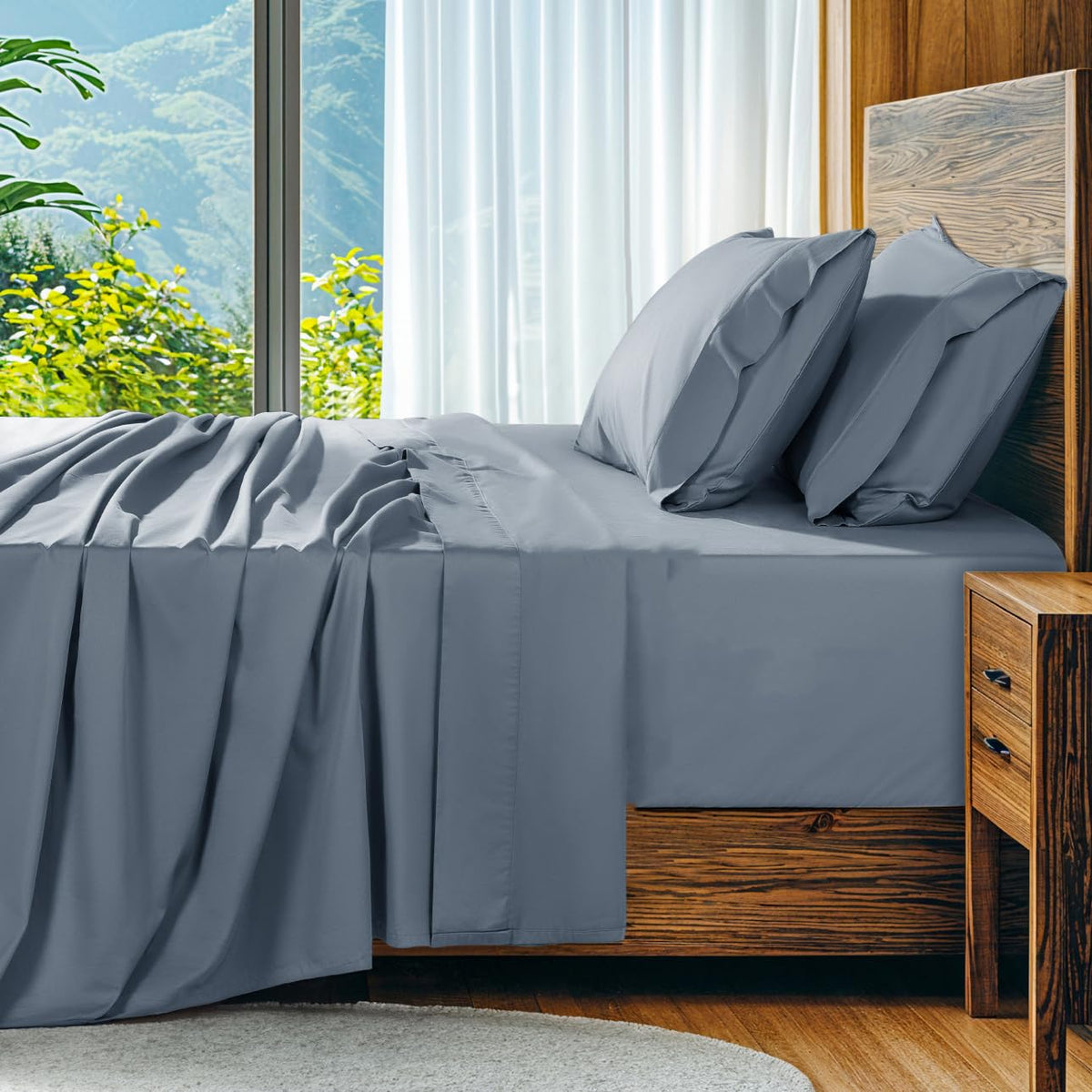 SONORO KATE packaging for 1000TC Egyptian cotton sheets signals premium quality