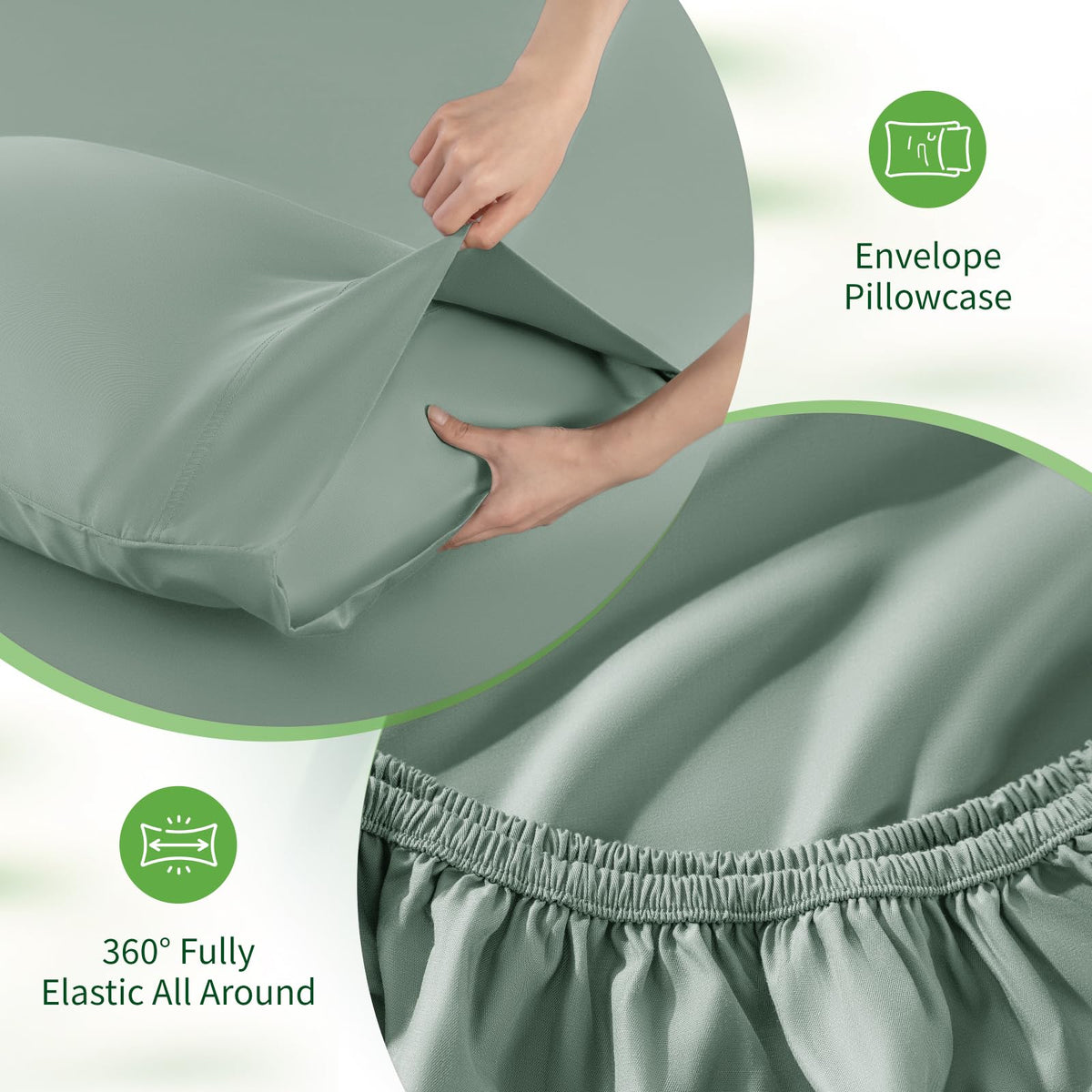 SONORO KATE Sea Glass bedding color and weave shown in Sea Glass tone