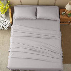 SONORO KATE queen-size 4-piece set includes flat sheet and pillowcases