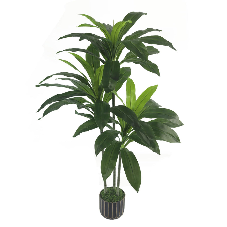 Sonvviky 4ft Dracaena artificial tree adds a full, realistic plant presence.