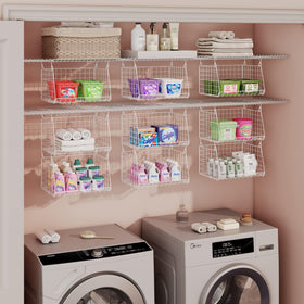 Sonyabecca space-saving design demonstrates vertical storage that frees floor space.