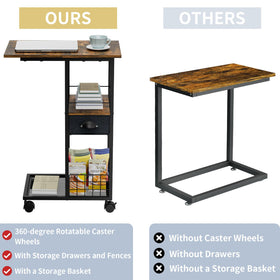 Sonyabecca multi-use table—ideal as TV tray or compact workstation.
