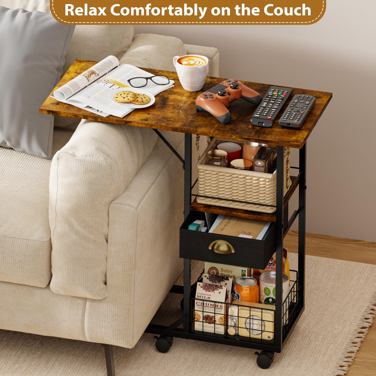 Sonyabecca sturdy metal frame supports heavy loads
