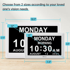Soobest clock showing alarms to highlight flexible reminders for daily routines.