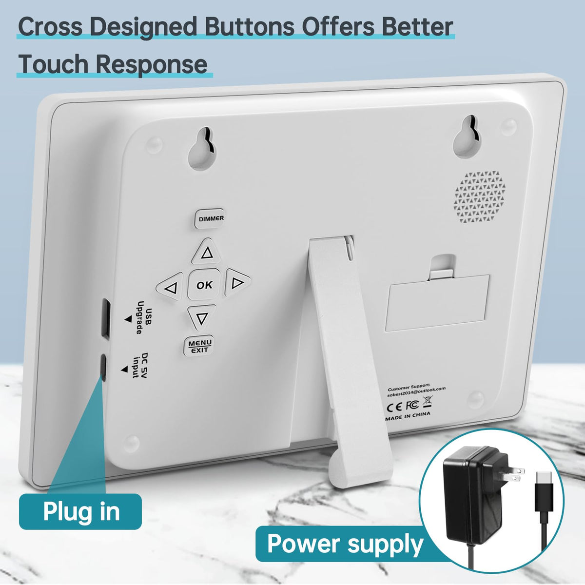 Soobest plug-and-play setup image shows easy, button-driven configuration.