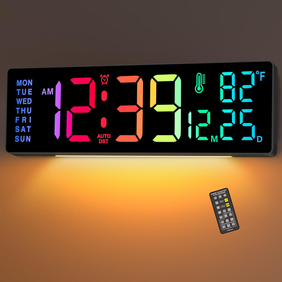 Soobest 14-2 inch large display clock with bold digits for easy viewing