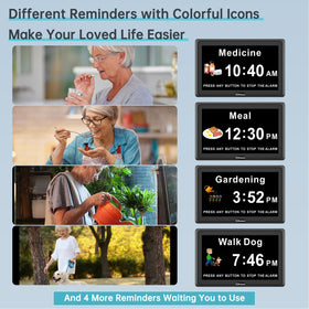 Soobest Dementia Clock three ringtones and adjustable volume in use