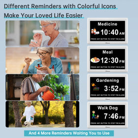 Soobest dementia clock offers three built-in ringtones for cues