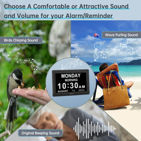 Soobest Dementia Clock auto-dimming brightness for night use