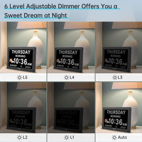 Soobest Dementia Clock calendar display showing date and day