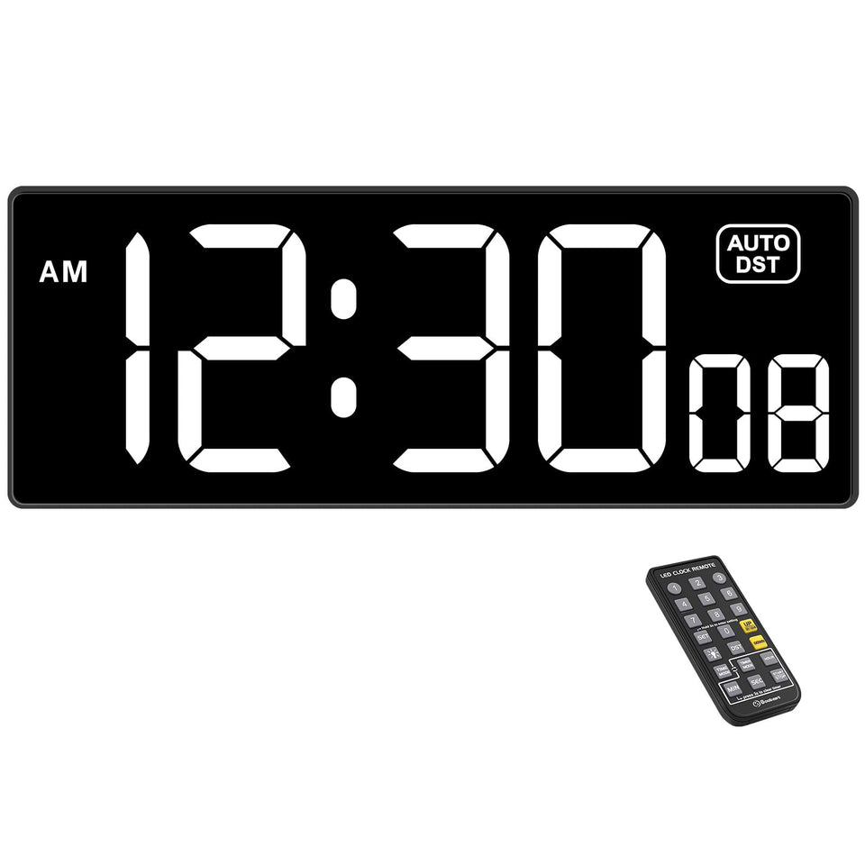 Soobest digital wall clock shows seconds for precise timing during workouts