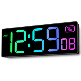 Soobest large LED wall clock with 10-inch display for easy viewing