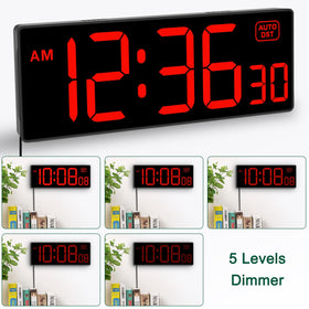 Soobest clock featuring auto DST and 12/24-hour formats for flexible time display.