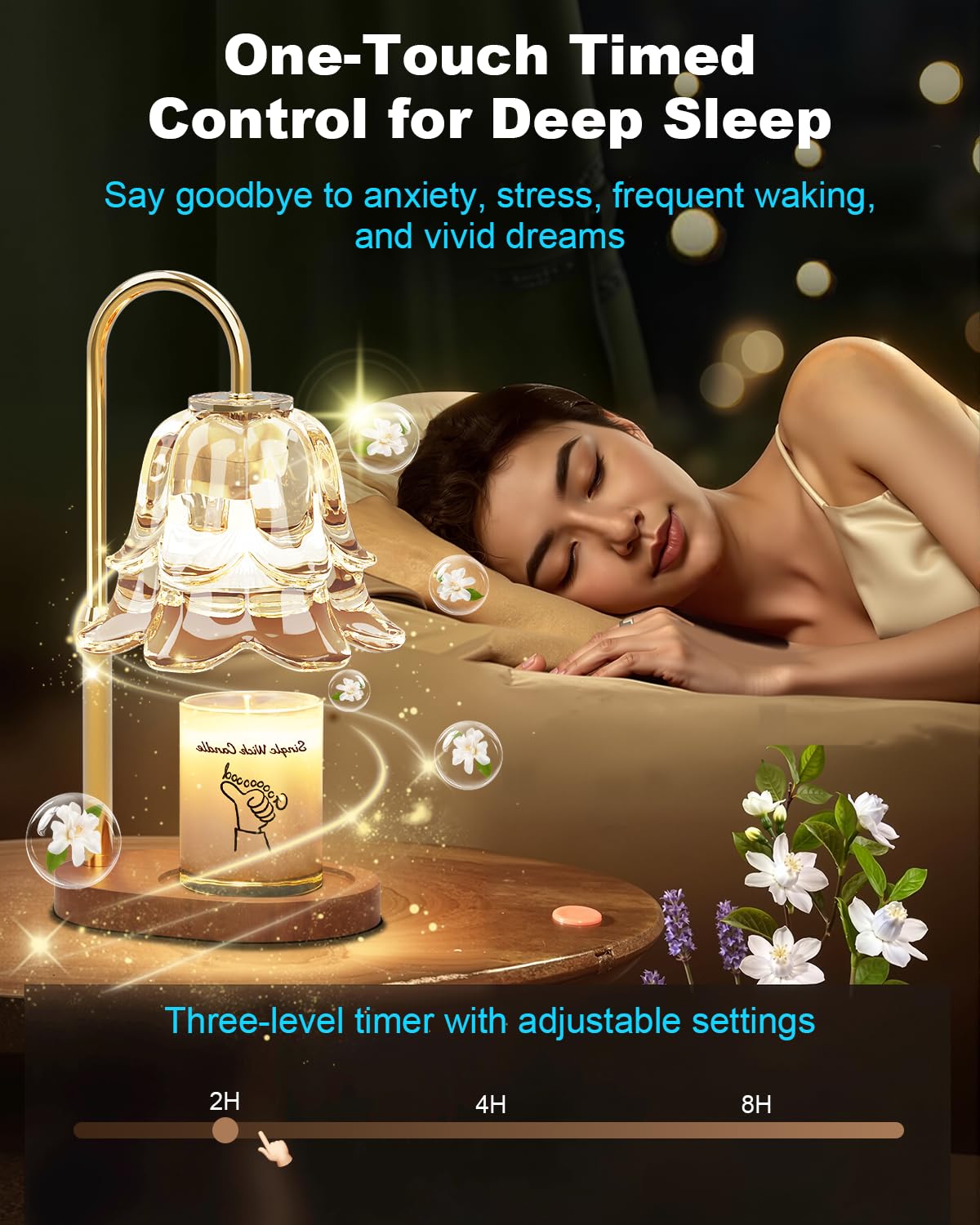 SooFoo lamp with 4 brightness levels for customizable fragrance diffusion.