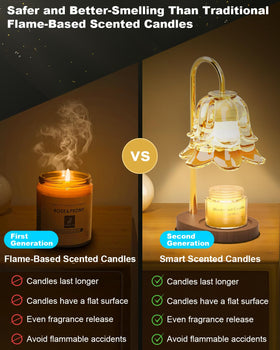 Safe ambient lighting with SooFoo flame-free design.