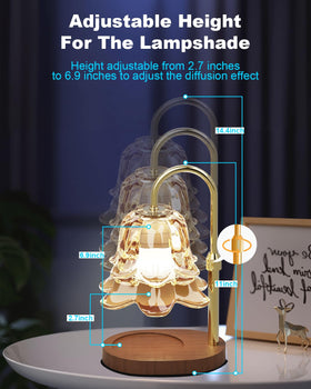 Height-adjustable design fits Yankee jars and most jar candles.