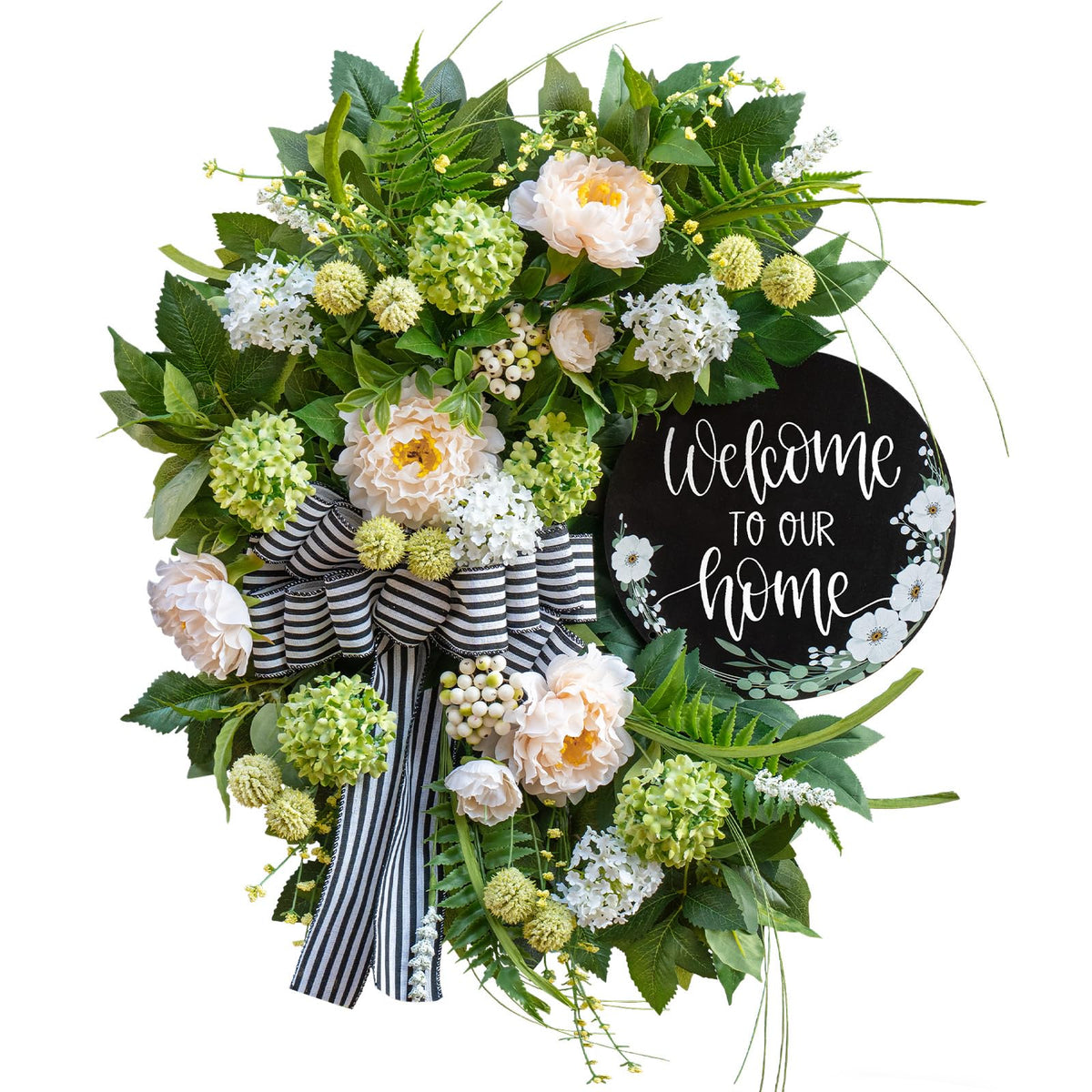Soomeir 24-inch wreath fits standard doors with balanced scale.