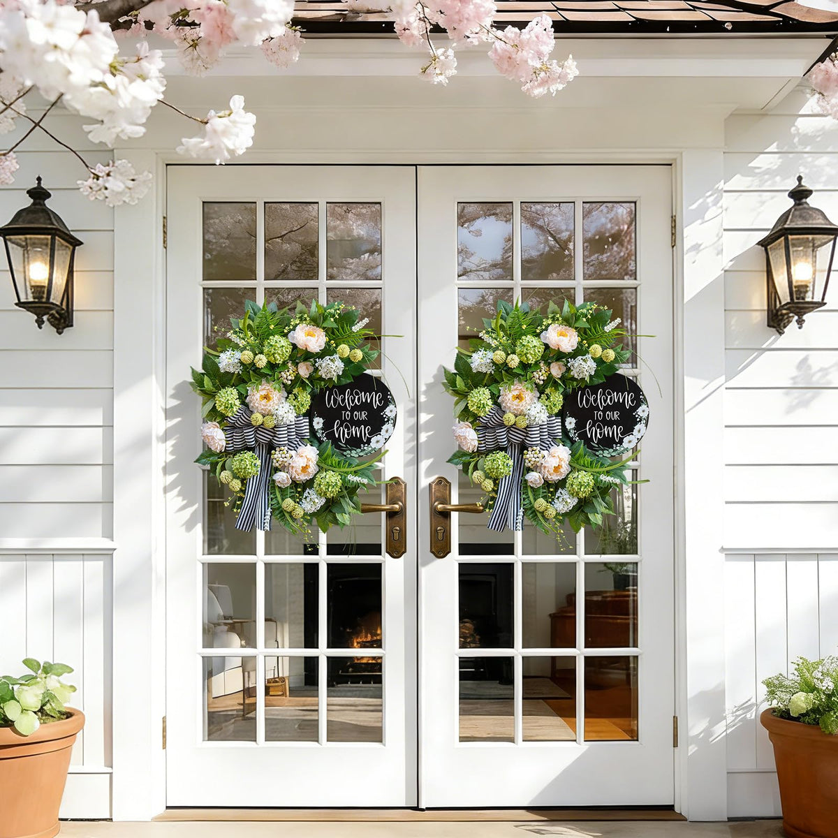 Soomeir beige-green palette with white accents adds depth.