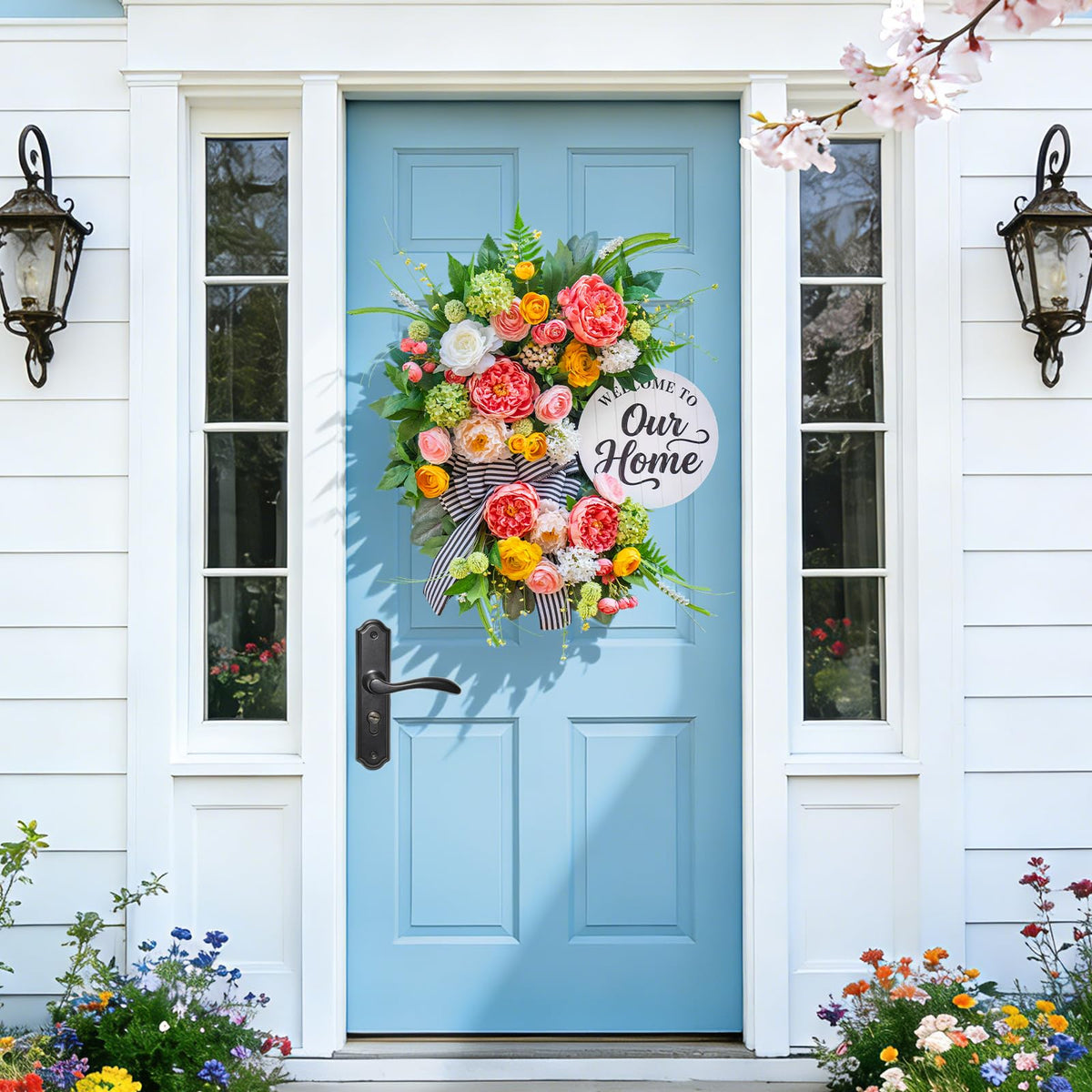 Soomeir front-door decor with easy hanging setup for quick display