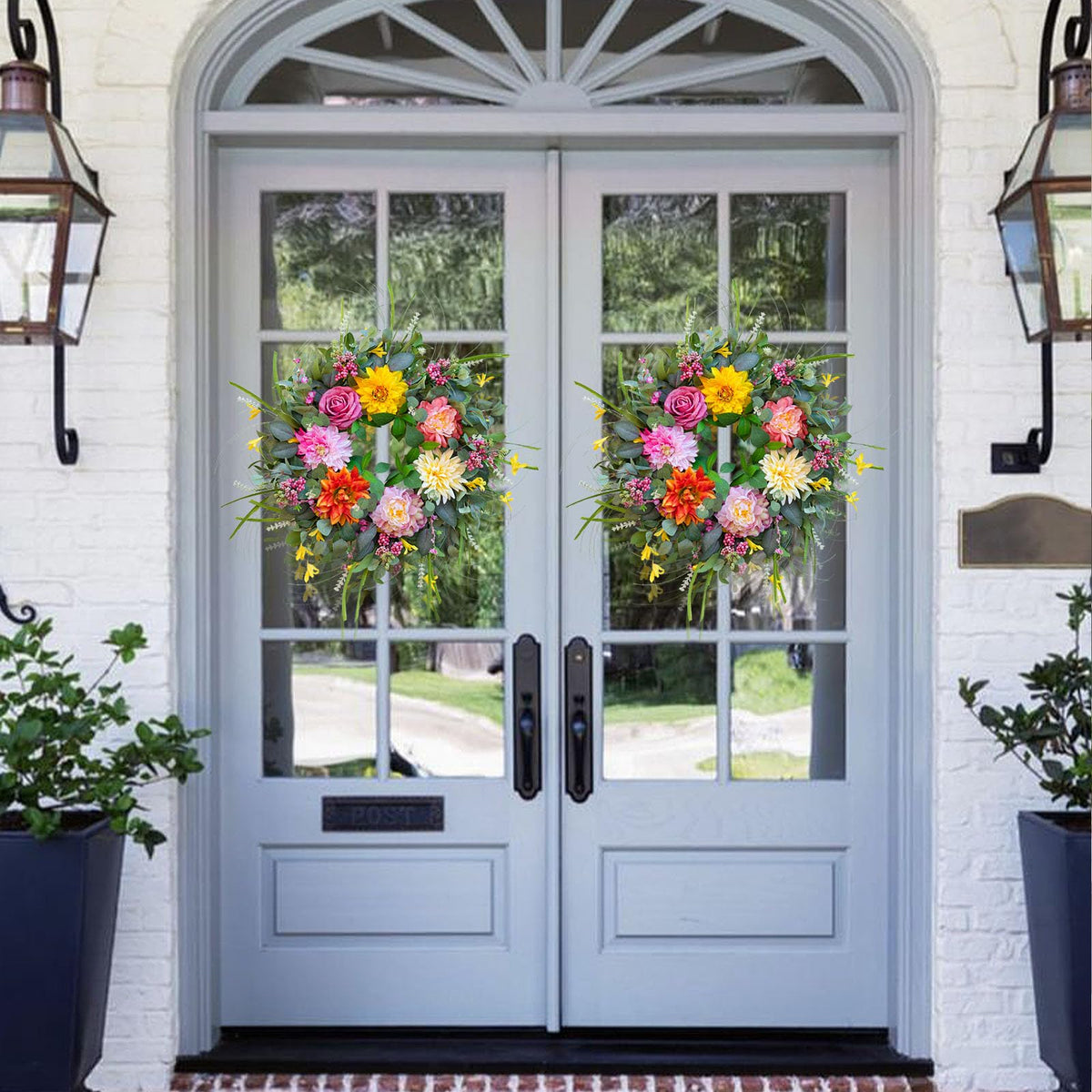 Soomeir ready-to-use wreath fluff quickly for instant fullness