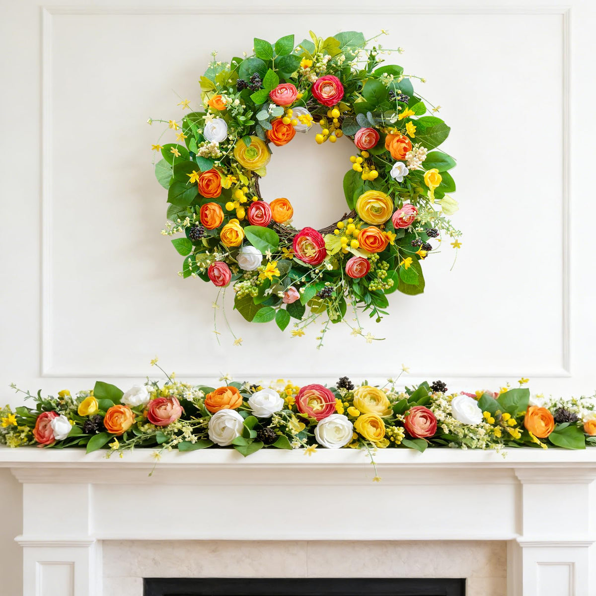 Soomeir wreath ideal for spring weddings or festive home decor